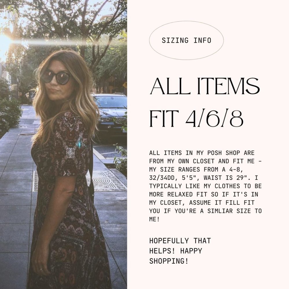 Sizing Info for my shop!